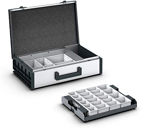 varioCase L 135 mit 34 Boxen, und Werkzeugfach