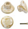 LE-stone 10 Pack 1.2 Ceramic Knobs Door Handle Cabinet Drawer Puller Marble Finish Cupboard Pull for Cupboards, Wardrobe, Drawer, Dresser, Chest