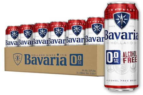 Bavaria 0.0 percent Original Alcohol Free Beer 24 x 500ml Cans