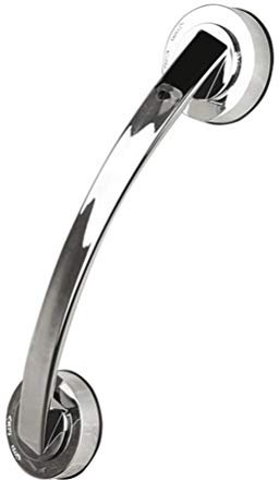 DOITOOL Suction Bath Grab Bar, Bathroom Balance Bar, Bathroom Suction Shower Handle Grab Bar, Safety Hand Rail Support Bar for Tub, Handicap, Elderly, Kid, Injury, Bath Handle (Silver)