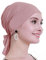 osvyo Bambus Chemo Kopftuch für Frauen mit Haarausfall - Krebspatienten Kopfbedeckung Turban in Versiegelter Verpackung HELLES Aprikosen Blush