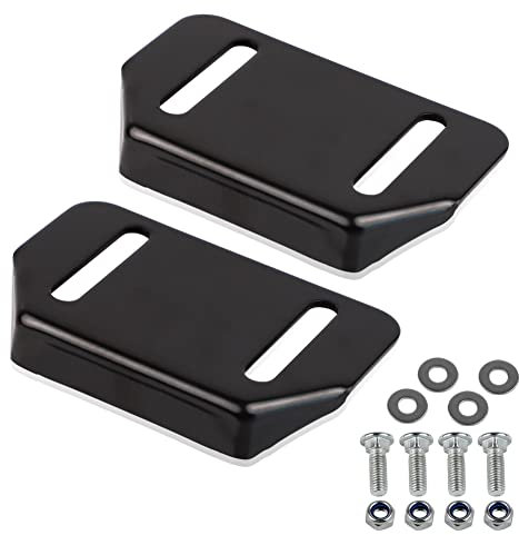 HUSWELL 784-5580 Schneewerfer-Gleitschuhe, 2 Stück, Gleitschuhe mit Montagezubehör für MTD 784-5580-0637, passend für Cub Cadet Yardman Schneefräse