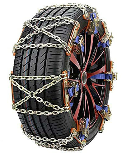 Schneeketten für Autos, Baceyong 175-265 mm Autoreifen-Schneekette, Autorad-Schneerutschen-Notfallketten für LKW-SUV, 4er-Pack