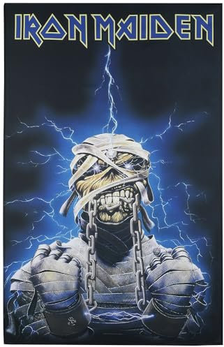 Iron Maiden Powerslave Eddie Unisex Flagge Multicolor 100% Polyester Band-Merch, Bands