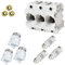grenda-hammer® | Neozed Sicherungssockel mit Schraubkappen und 3x Schmelzsicherungen (D02-3x25 Ampère (gelb))