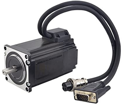 KIRANDY Nema 23 Closed Loop Stepper Motor 2nm Encoder 100 0cpr 5a 2 Phase 4-Lead CNC Trittmotor 8mm -Welle