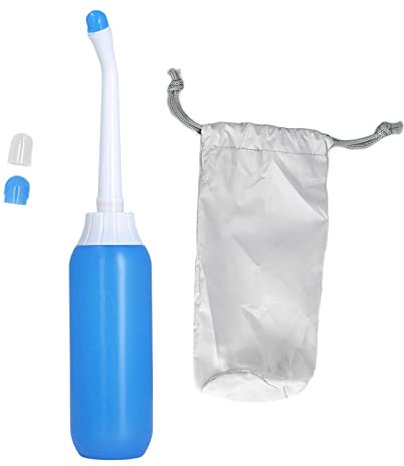 Bidet da Viaggio con Bottiglia da Viaggio Portatile con Ugello Spruzzatore Estensibile Spruzzatore Portatile per Bidet Mini Bottiglia per Bidet(Blu)