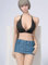 HiPlay 1/6 Scale Figure Doll Clothes, Hot Girl Suit, Tight-Fitting Top+Shorts Outfit Costume for 12 inch Female Action Figure Phicen/TBLeague CM227(TCT-026A)