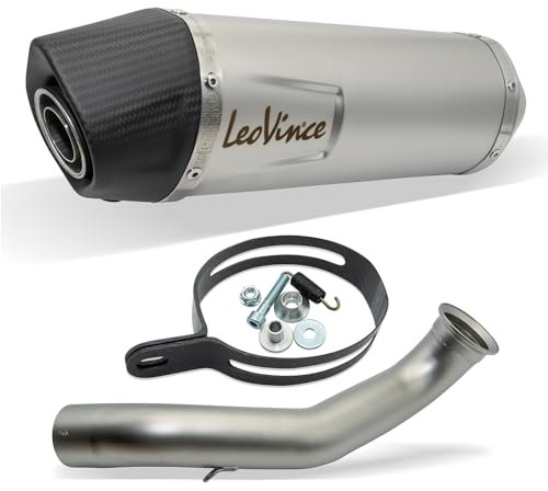 Pot d'échappement arrière LeoVince SLIP-ON SBK LV ONE EVO, acier inoxydable, capuchon en carbone, homologué pour KTM 690 Duke