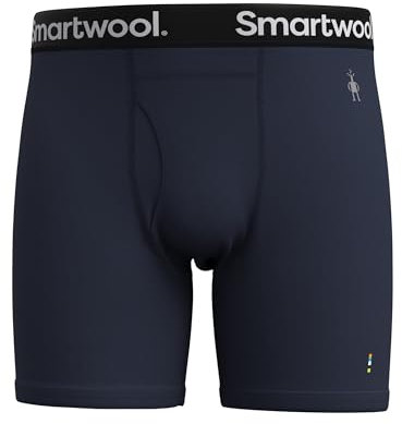 Smartwool Men's Merino Boxer Brief, Deep Navy, Medium