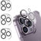 IOPYKKOA Lot de 3 films de protection pour appareil photo compatible avec iPhone 12 Pro Max 3D stéréoscopique anti-rayures, dureté 9H, HD, protection complète de l'appareil photo.
