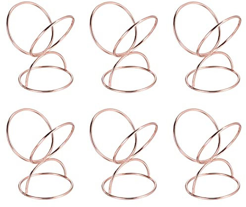 2 x 2.5 Air Plant Holder, 6 Pack Plant Stand Rack Pot Containers for Home Wedding, Rose Gold (Color : Rose Gold)