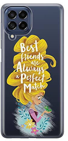 ERT GROUP Handyhülle für Samsung M53 5G Original und offiziell Lizenziertes Disney Muster Rapunzel & Pascal 002 optimal an die Form des Handy angepasst, teilweise transparent