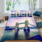 AASIRA Bettwäsche London Tower Bridge Bettbezug 155x220 mit Reißverschluss 100% Mikrofaser Bettwäsche-Sets Stadtansicht 3D Druck Kinder Teenager Pflegeleicht Betten Set mit 2 Kissenbezüge 80x80 cm