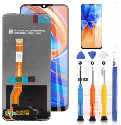 Pantalla LCD para Oppo Realme 9 Pro RMX3471 RMX3472 Pantalla para Realme 9 Pro 5G LCD Display Touch Screen Digitizer Assembly Kit de sustitución con herramienta (negro) Versión TFT Highlight)