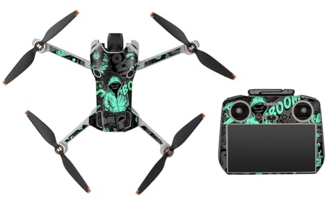 Kimyoaee Mini 4 Pro Skin Aufkleber für DJI Mavic Mini4 Pro Kamera Drohne Quadcopter Körper Arm RC2 Fernbedienung Full Set Aufkleber Wrap Zubehör Wasserdicht