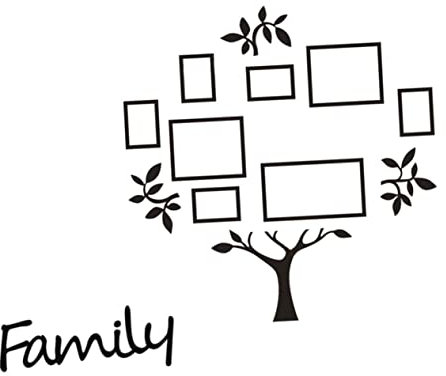 HEMOTON 1satz Wandtattoo Foto Baum Wandaufkleber Dekoration Für Wohnzimmer Schlafzimmer Schwarz Langlebig Einfach Anzubringen Perfektes Für Freunde Bringt Neue Stimmung Ihr Zuhause