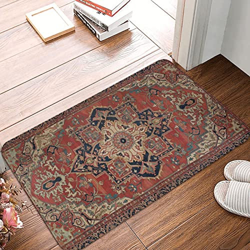 351 Hall Teppiche 40X60Cm Rustikales Antikes Orientalisches Türkisch Teppichmatte rutschfeste Teppich Waschbar Fußmatte Für Küche, Flur, Haustür