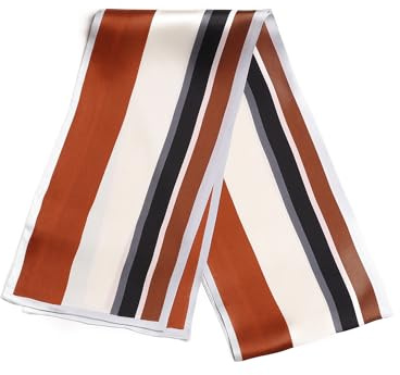 BREEZE NOUTHERLY Women's 100% Silk Scarf,Seidenschal Damen 100% Seide, Bunte Luxuriöse Schals, Warm & Weich