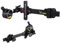 SHARROW Bogenschießen Compound Bogenvisier 6 Carbon Fiber Extension Bar 1 Pin Aluminium Mikroverstellbare Bogen Visier TX9610 mit 4X 6X 8X Linse für Zieljagd Schießen (nur Bogenvisier)
