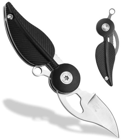 Mini couteau de poche, Mini couteau, Petit couteau, Porte-clés couteau, Mini couteau pliant, Couteau de plein air, Porte-clés auto, Couteau de cou, Cadeau pour hommes et femmes
