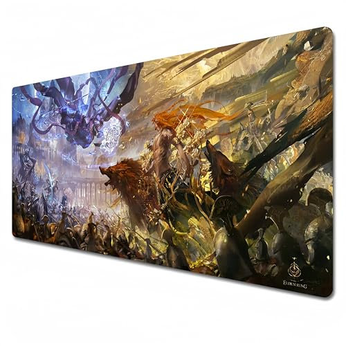 Elden Ring XXL Gaming Mouse Pad - Blue, Waterproof & Anti-Slip (900x400mm, 35.4 x 15.7 x 0.1 in)