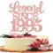 1 Stück Aufschrift Legend Since 1995 Tortenaufsatz 30 Kuchen Topper Glitter alles Gute zum 30. Geburtstag Kuchen Pick 30 Fabulous Tortendekorationen für Prost zum 30 Rosegold