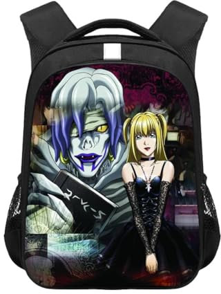 Xinchangda Death Note Schulranzen-Rucksack, Cartoon-Anime, leicht, Yagami/Ryuuku, niedlich, Schüler, Schultasche, Anime-Rucksack für Kinder, Teenager, Typ5, 30.5*16*44cm