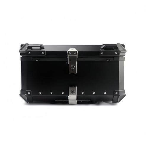 LYBPHG Motorradkoffer Topcase für Honda Hornet 600 900 CB600F CB900F, Aluminium Motorrad-Kofferraumbox, Tragbares Wasserdichtes Motorrad-Heckbox, Motorrad-Aufbewahrungsbox,65L-Black