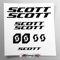 Stickersland® Aufkleber-Set kompatibel mit Rahmen MTB Mountainbike und Helm | Decals Aufkleber für Fahrrad Schriftzug Logos | Stickersland® – Scot (matt)