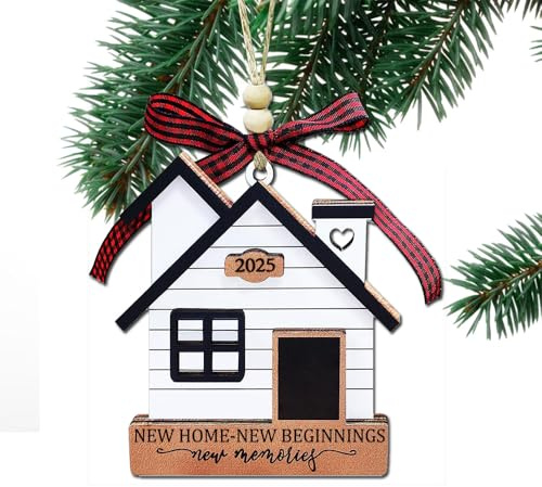 New Home 2025 Ornament Housewarming Gifts First Christmas in Our New Home Ornaments Gifts for Christmas Holiday New Year Party Xmas Tree Decorations Hanging