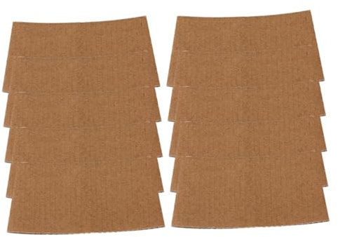 Ipetboom 50 Stück Becherhülse Aus Wellpappe Hitzeschützende Tassenhülle Isolierend Leicht Und Langlebig Für Heiße Getränke Und to Go Becher Praktisches Zubehör Für Kaffee Und Teebecher