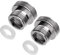 Yvyan Lot de 2 adaptateurs de robinet M18 vers M22 - Adaptateur fileté pour filetage extérieur M18 et M22 - Convient pour les robinets de cuisine, les économiseurs d'eau, les purificateurs d'eau, les