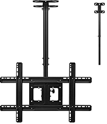Supporto da parete regolabile in altezza per TV da 26 a 65 pollici piatti e curvi fino a 50 kg, portata 1,5 m