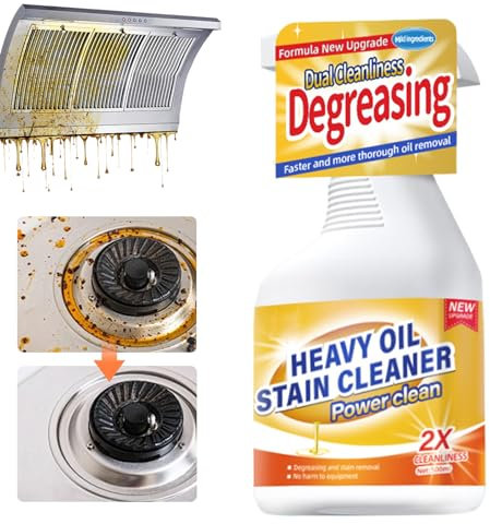 Kitchen Oven Cleaner Heavy Duty, 2025 New Heavy Oil Cleaning Products Multi Purpose Cleaner, Cleaning Spray Kitchen Grease Stain Remover for Induction Ceramic Hob, Quartz Worktop (1)
