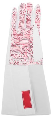 VGEBY, rutschfeste, Atmungsaktive Version, Kunststoff-Punkt-Design, Rechtshändiger Fecht-Trainingshandschuh für Degen-Foil-Training (M)