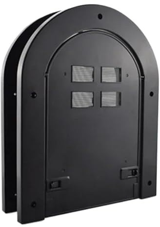 Gattaiola per gatti Finestra magnetica for zanzariera for cani e gatti for animali domestici, for accessori for cancelli ad arco in plastica ABS in legno per Porta(Black)