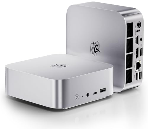 Beelink Mini PC SER8, AMD Ryzen 7 8745HS(8C/16T, up to 4.9GHz), 32GB DDR5 RAM 1TB M.2 PCIe4.0 SSD, 4K Triple Display, USB4, HDMI2.1, DP1.4, BT5.2, WiFi6, 2.5G LAN, Mini Gaming Computer Win11 Pro