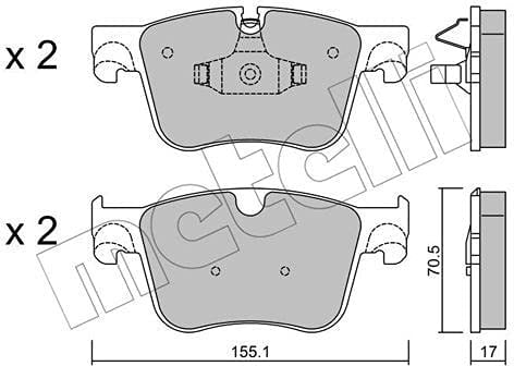 metelligroup 22-0985-0 - Made in Italy - Bremsbeläge