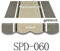 VANA Markisenstoff mit Volant für 3,5 x 3 m Markisen Ersatzstoff Markisentuch Bespannung Sonnenschutz fertig genäht Maß Tuch 3,38 x 3 m Volant 3,38 x 0,21 m Design SPD060
