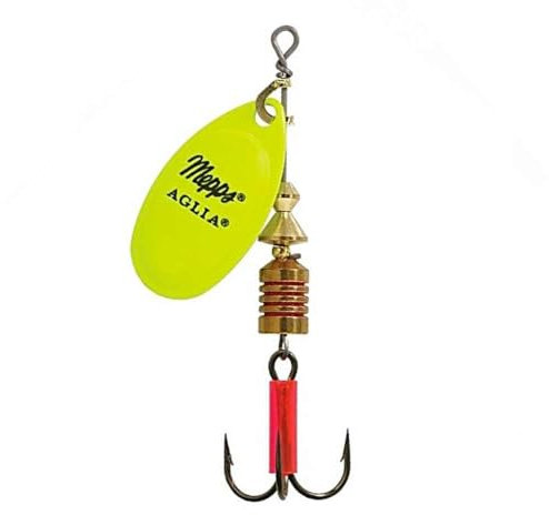 Mepps Spinner-Köder Aglia, fluoreszierend, Nr. 3