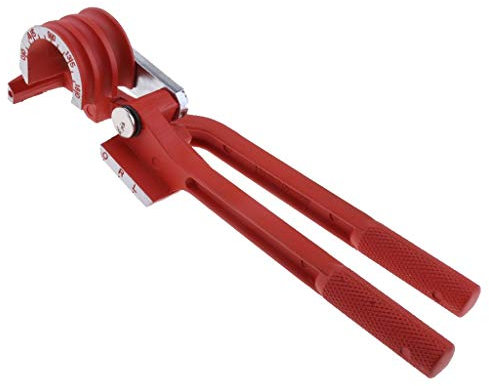 Backbayia 3 in 1 Bending Tube Pipe Hand Keys Aluminium Copper Tube Clamp, red