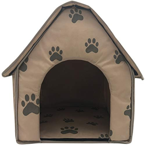 LOSVIP Faltbares Hundehaus-Haustier-Bett-Zelt-Katzen-Hundehütte-tragbarer Reise-Welpen-Innenmatte
