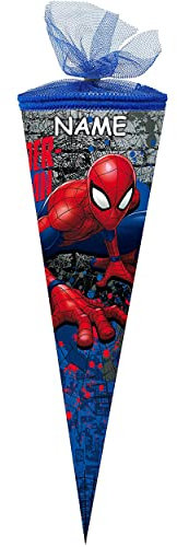 Nestler personalisiert mit Name Schultüte Spider-Man 2018 Zuckertüte Schulanfang Einschulung Schule: Größe: 50cm rund