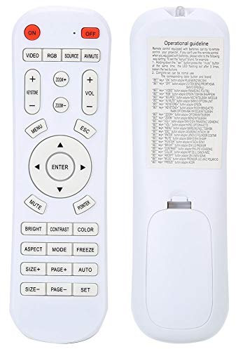 Universal Smart Projector Controller - White Remote Control for Projector
