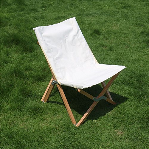 RH-HPC Outdoor-Stuhl Outdoor Holz Klappstuhl Freizeit Buche Strand Lounge Chair Angelstuhl Selbstfahrender Picknicktisch Stuhl, Einfach zu lagern und zu transportieren Campinghocker