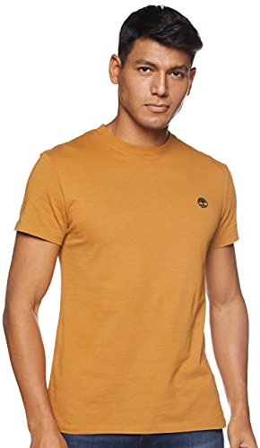 Timberland Men's Ss Dun-river Crew T T-Shirt, Yellow, L