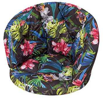 PillowPrim Kissen für Rattangarnitur, Rattangruppe, Bankauflagen Kissen Set Freizeit Kissen Polster Sommerbänke, Sesselpolste 50x50x38 cm Bunte blätter
