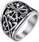 FaithHeart Chevaliere pour Homme Viking Boussole Vegvisir Nordique Grande Bague Acier Inoxydable 72