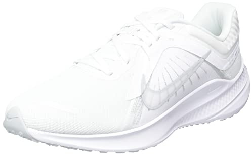 NIKE Men's Quest 5 Sneaker, White Pure Platinum White, 8 UK